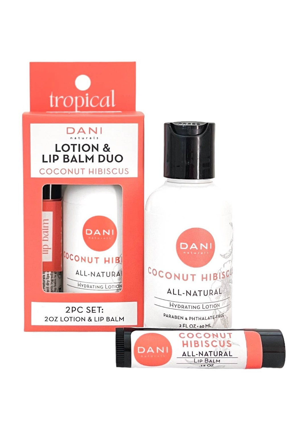 Coconut Hibiscus Lotion & Lip Balm Duo