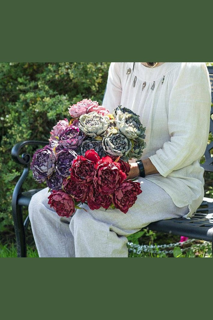 Large 7 Open Peony Bouquet