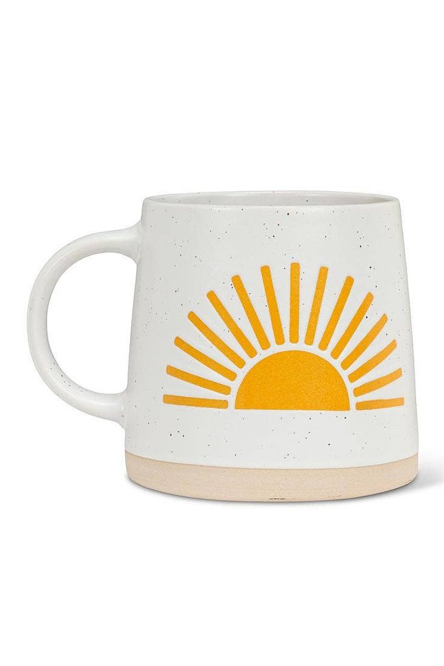 Wide Base Mug with Sun