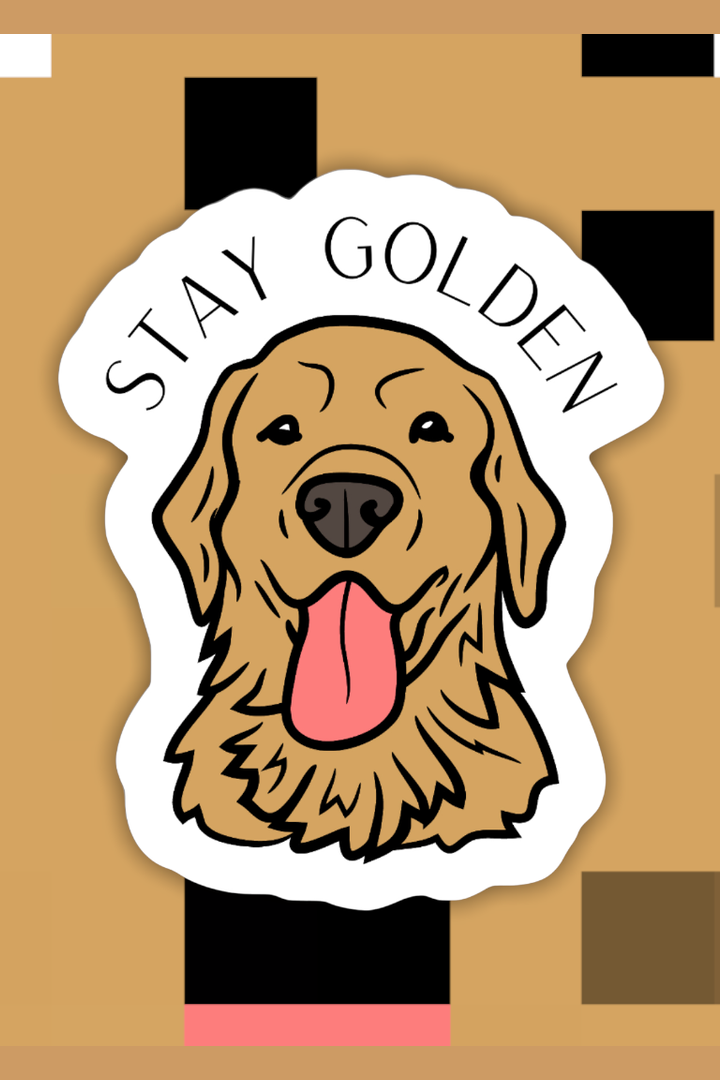 Stay Golden Dog Sticker