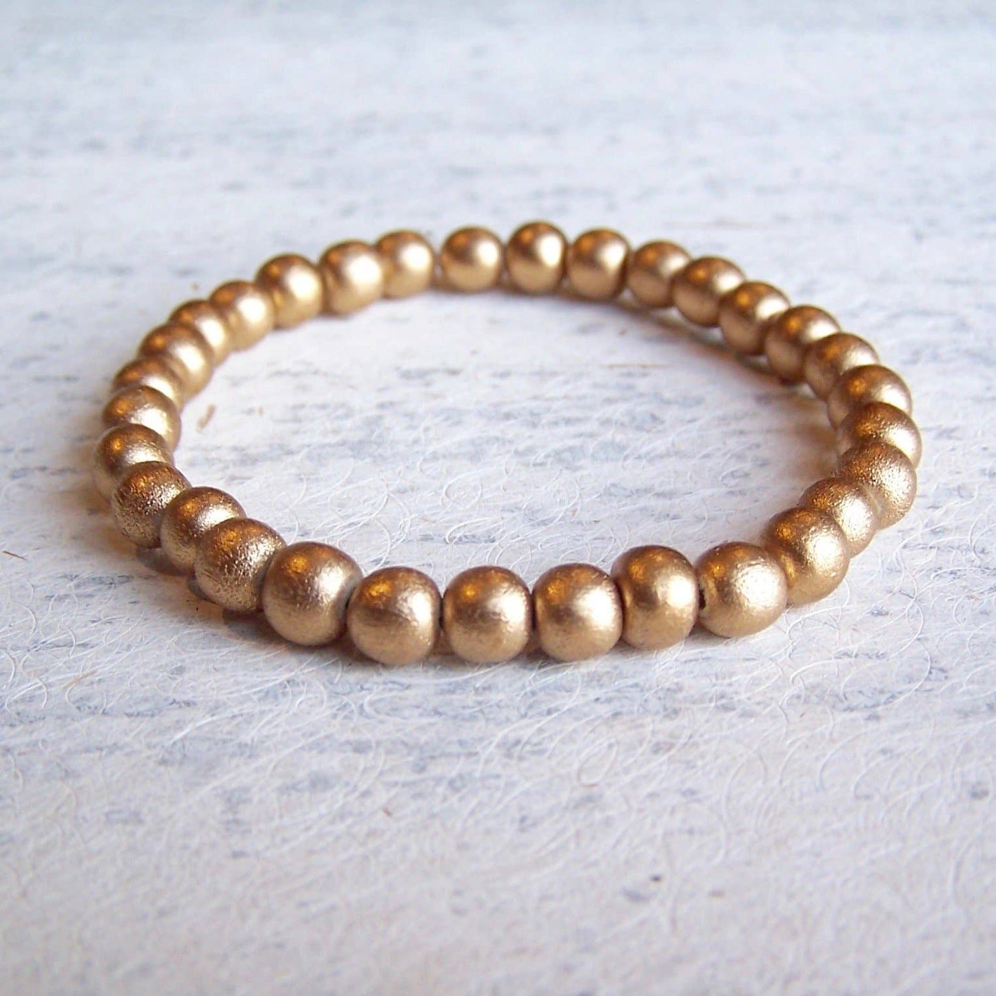 Mali Wood Elastic Bracelet