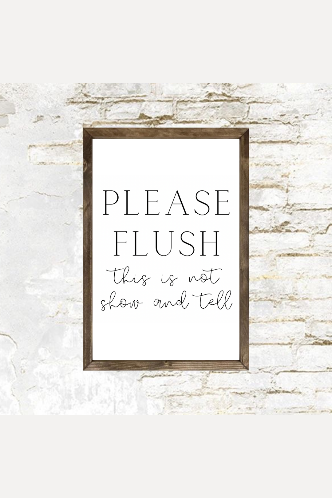 Please Flush Framed Print