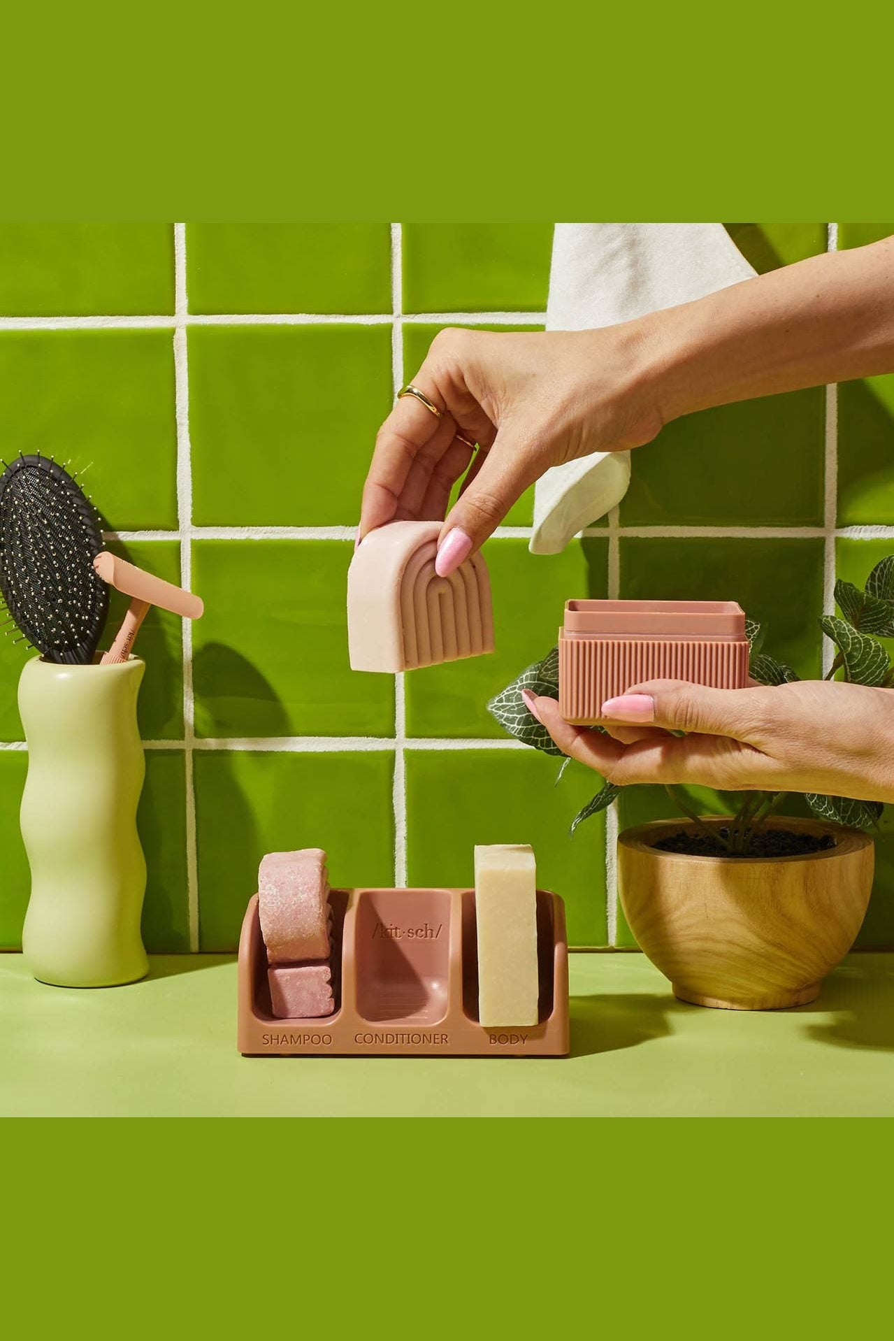 Self-draining Soap Dish
