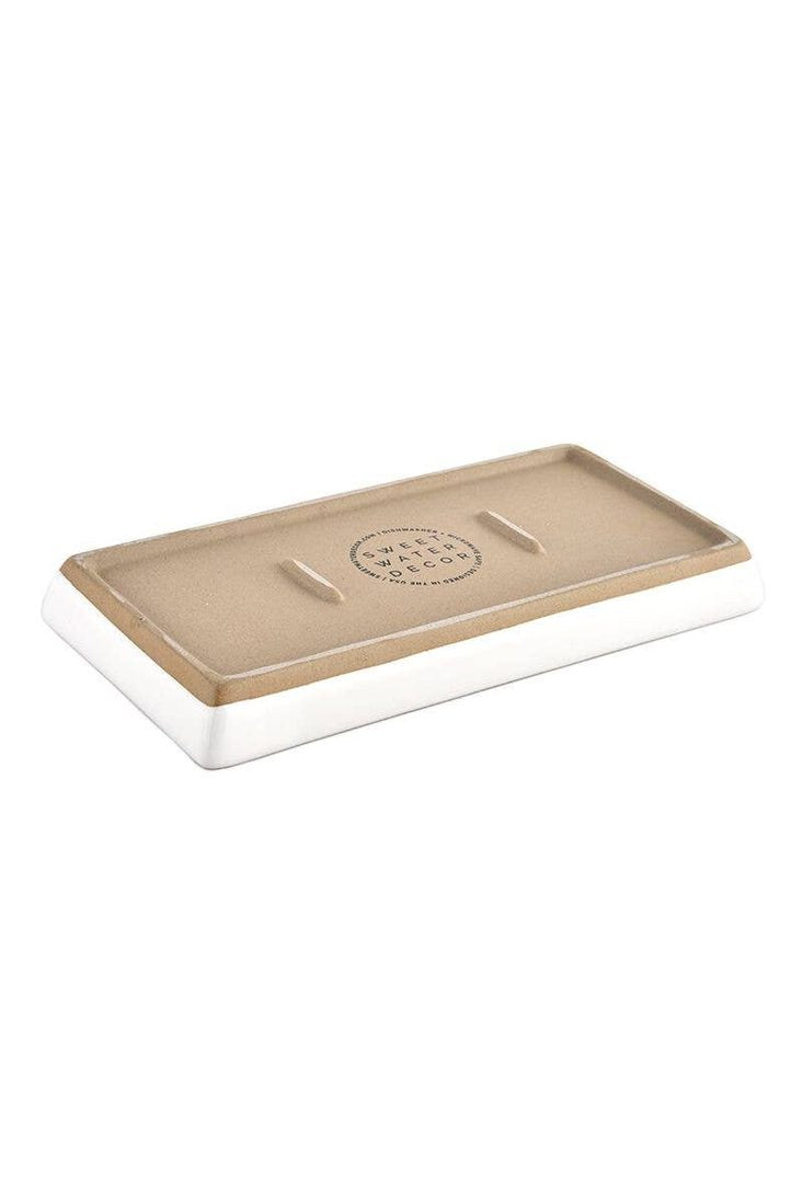 White Stoneware Tray