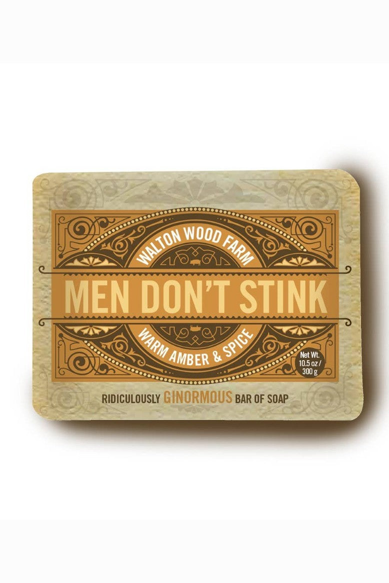 Men's Don't Stink Soap - Warm Amber & Spice 10. 5 oz