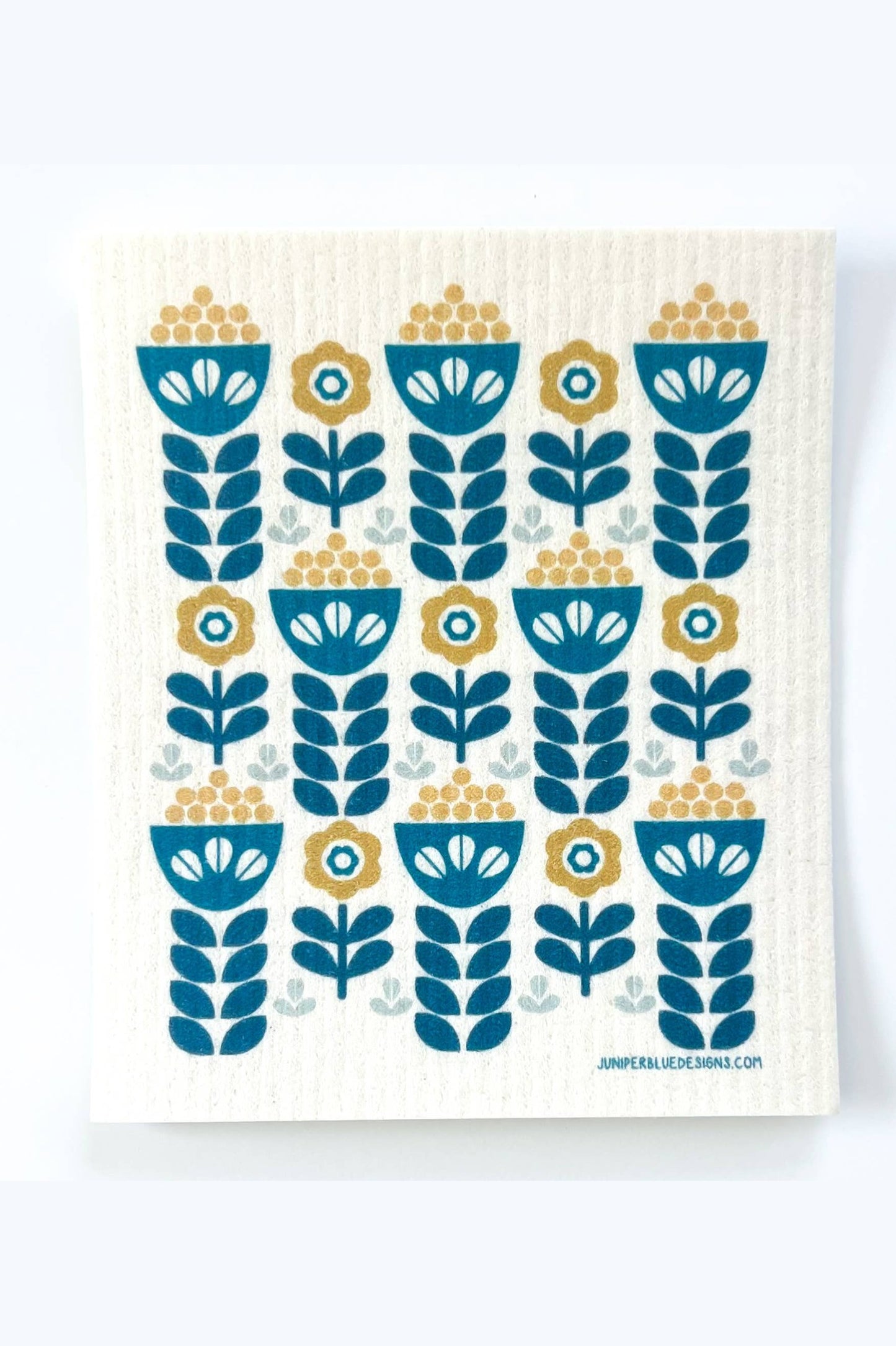 Sweet Pea Blue Swedish Dishcloth