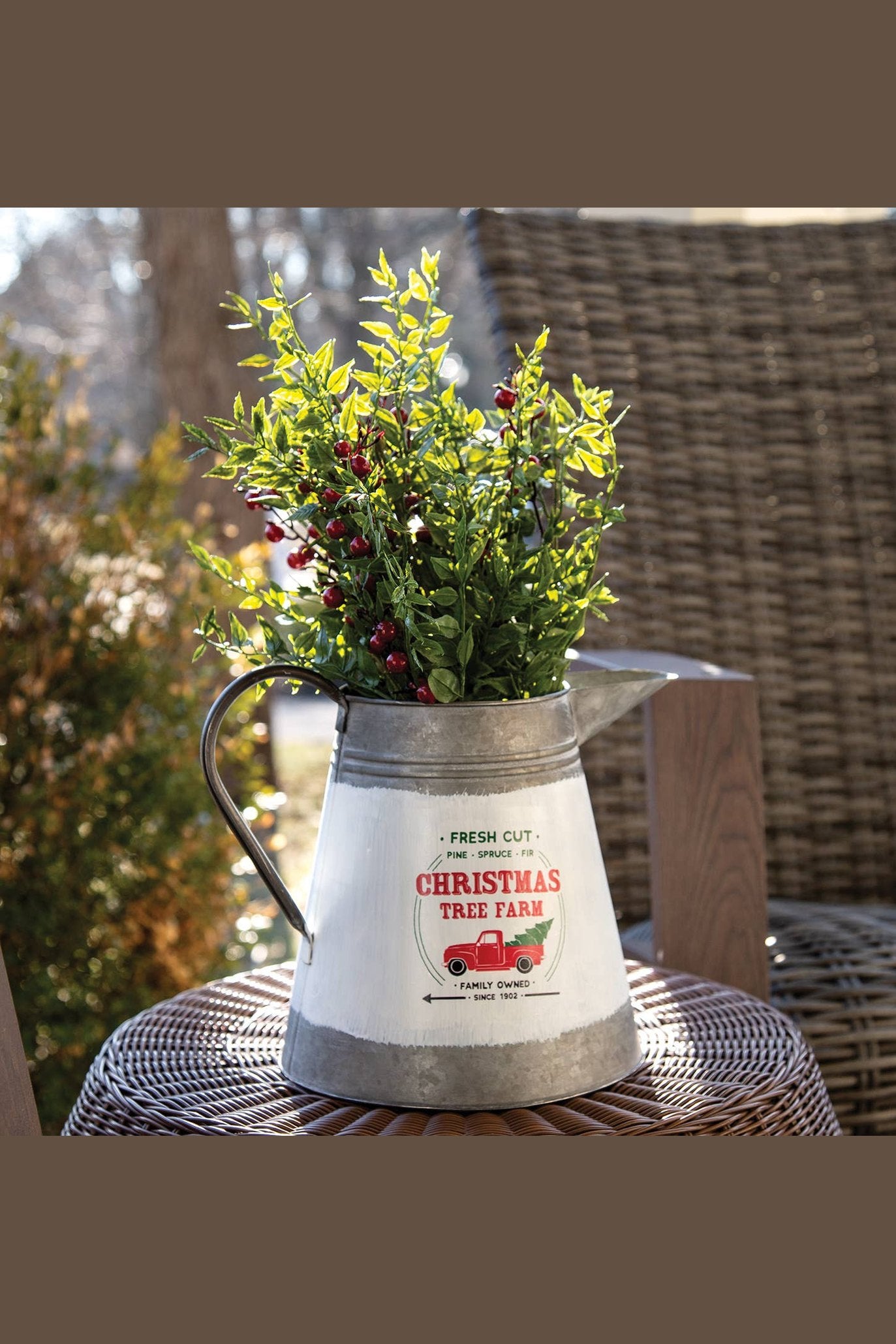 Lady Ruscus & Berries Bush - 19"