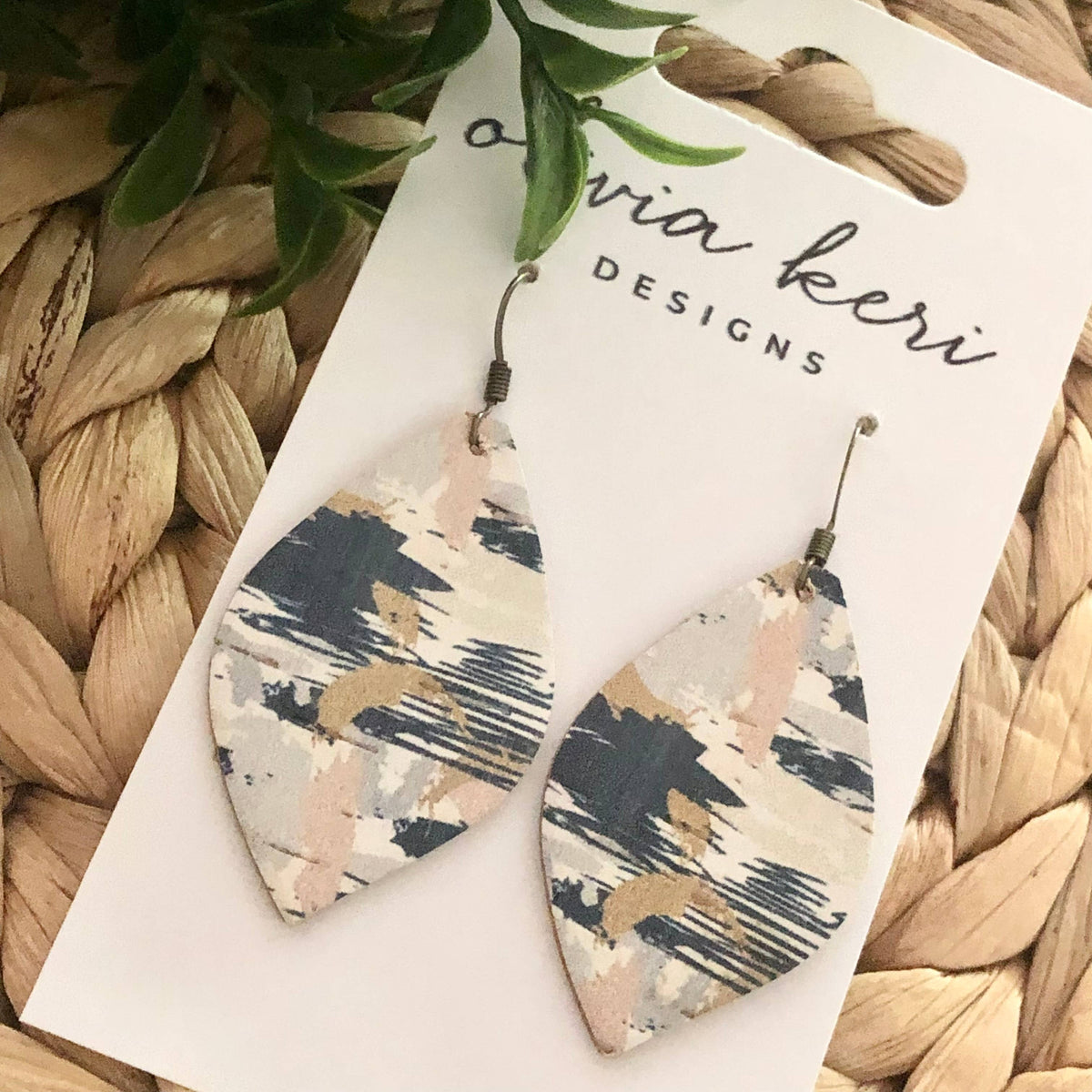 Olivia Earrings - Autumn Paintbrush