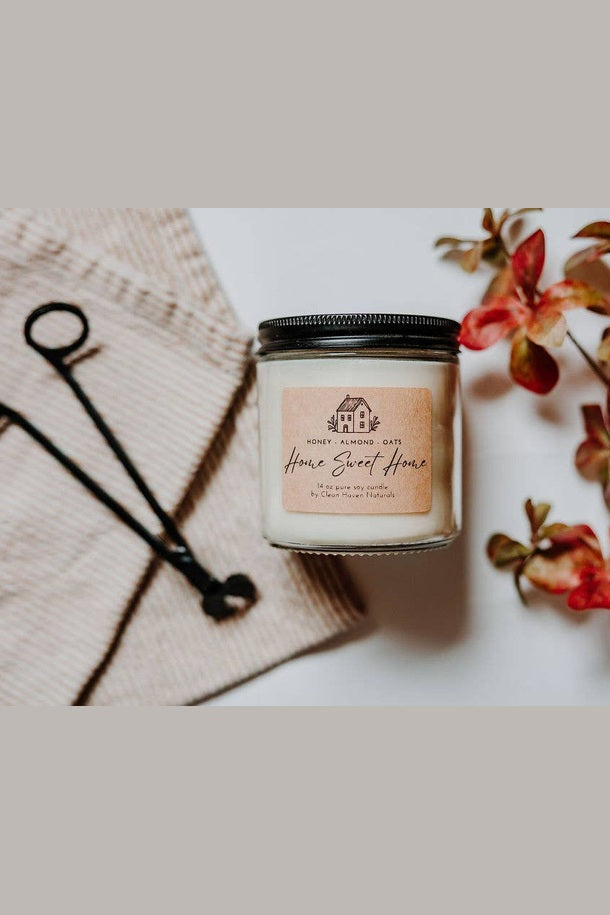 Home Sweet Home Housewarming Gift Candle