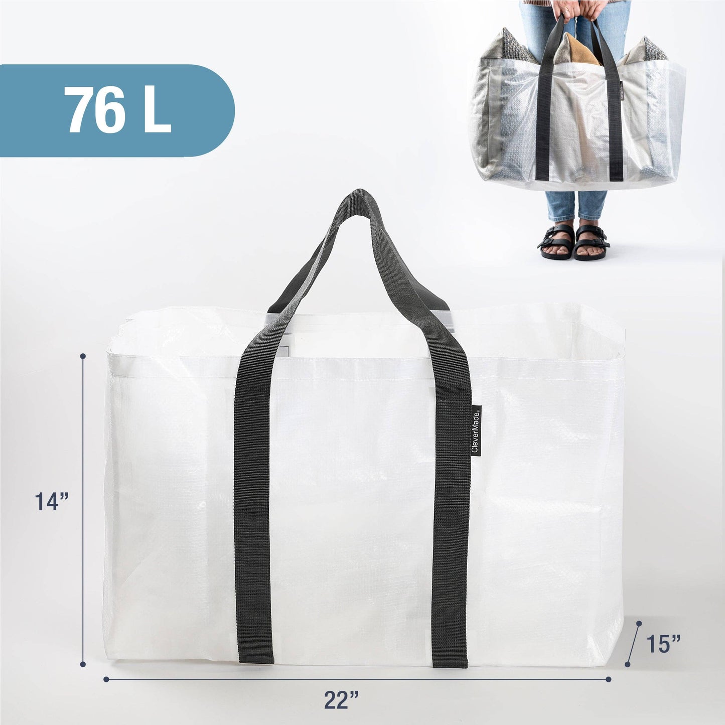Storage Basket 2-pk: Translucent