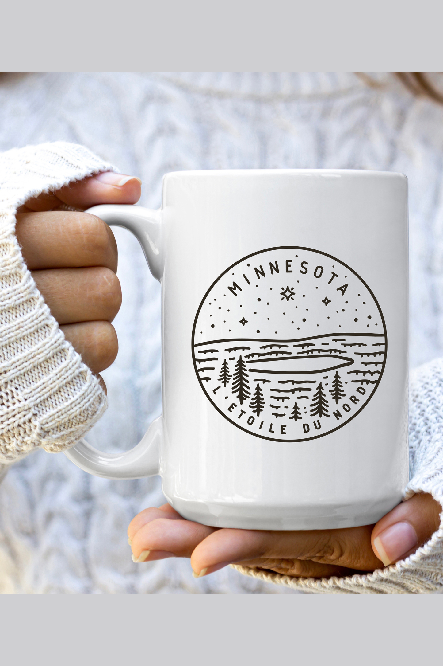 Minnesota Circle Design 15oz Ceramic Mug