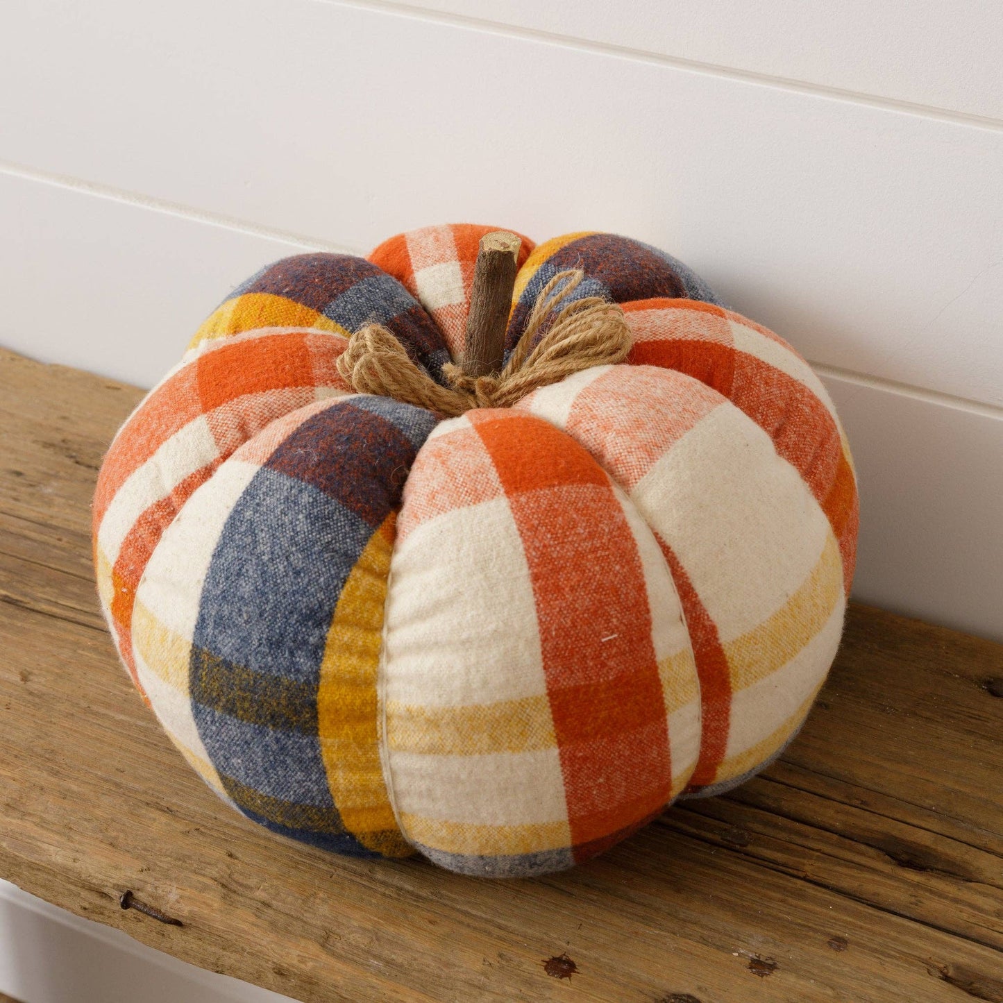 Flannel Pumpkin - Navy, Rust, Mustard, Md