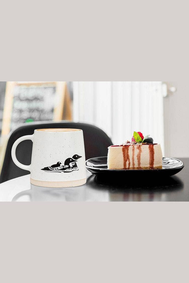 Loons Wide Base Mug with Loons