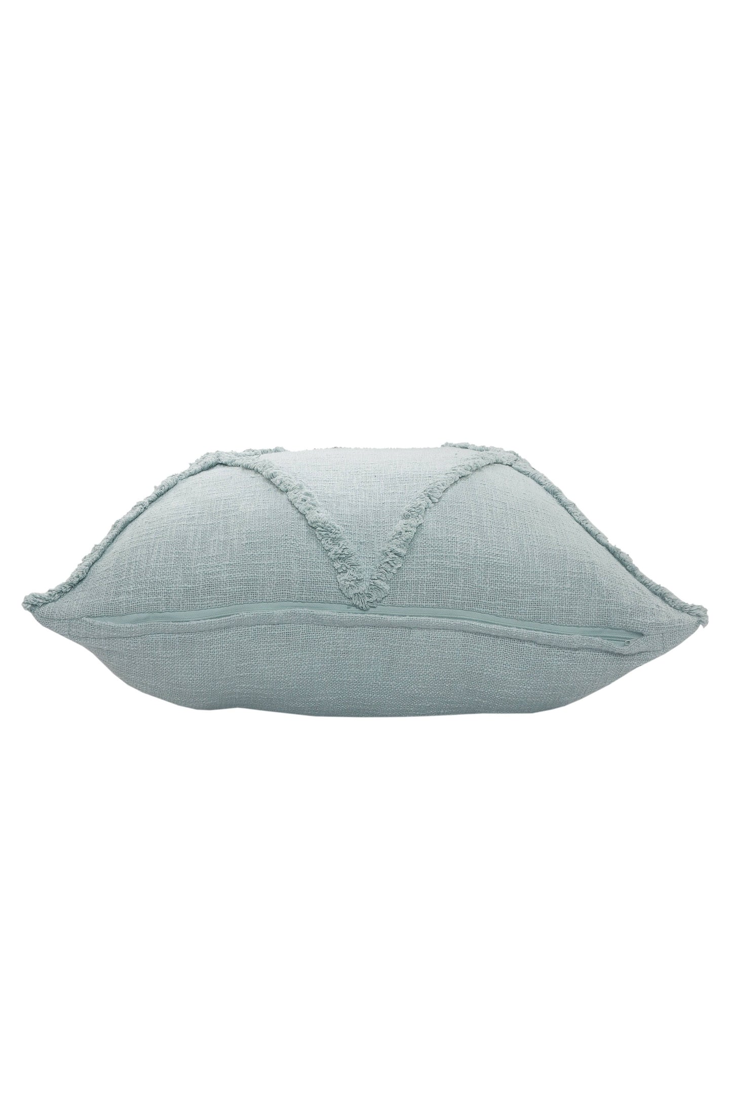 Roston Solid Decorative Diamond Tufted Cotton Throw Pillow: Sky Blue / 20" x 20" / Poly Filled
