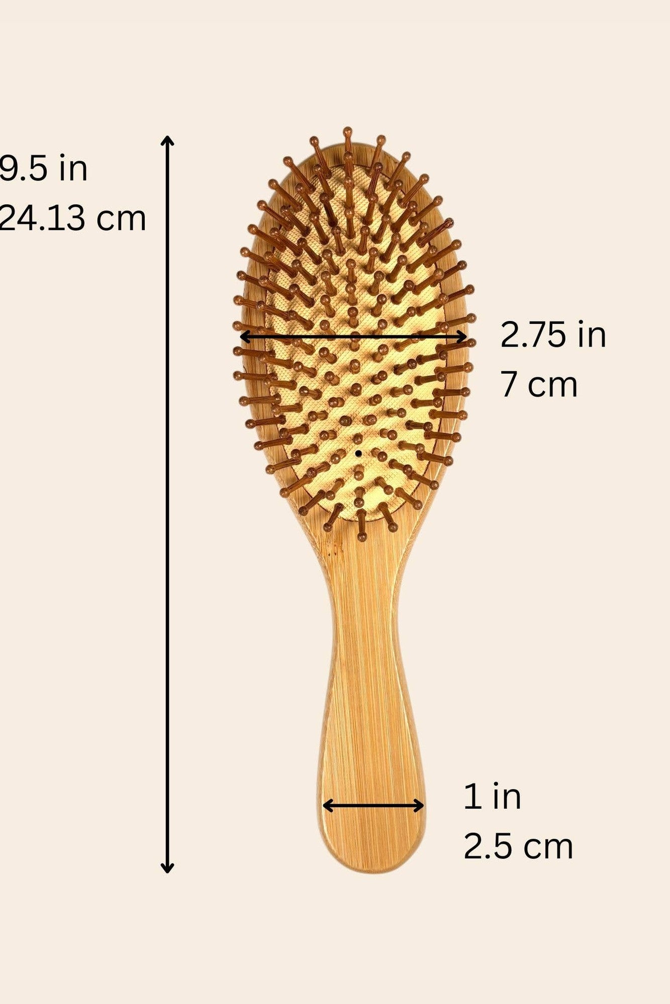 Bamboo Round Paddle Hairbrush