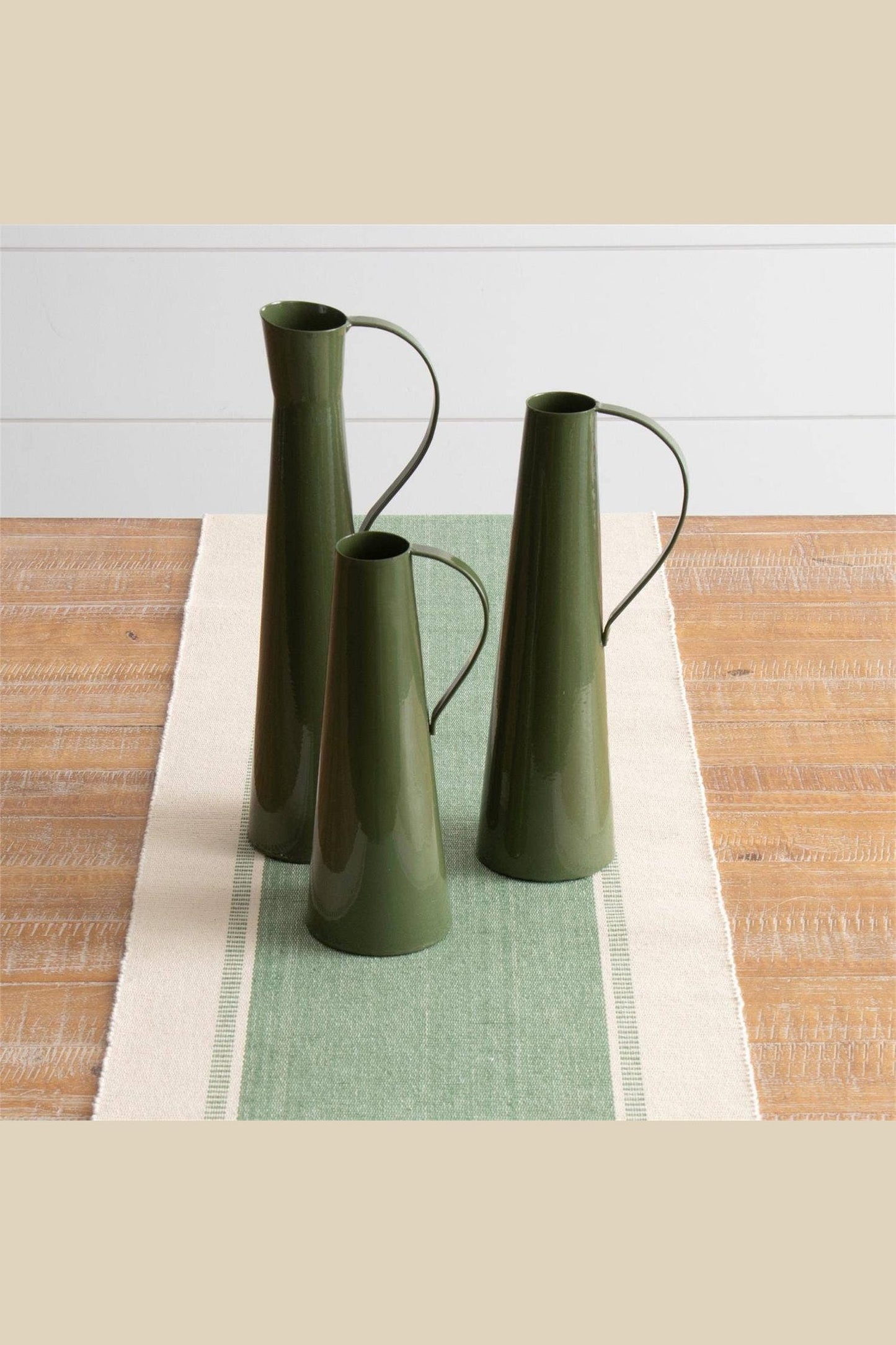 Green Metal Pitchers
