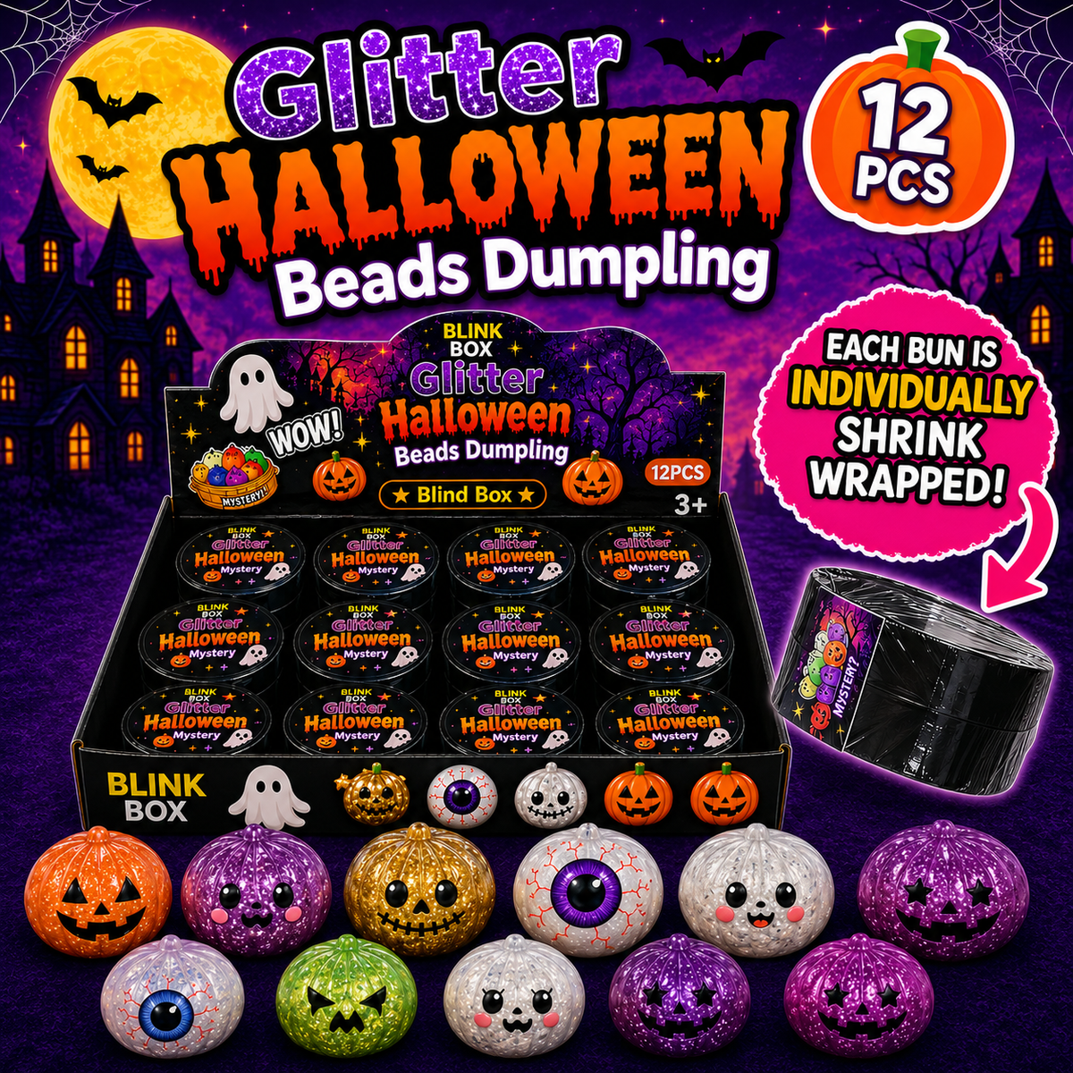 Halloween Glitter Beads Dumplings
