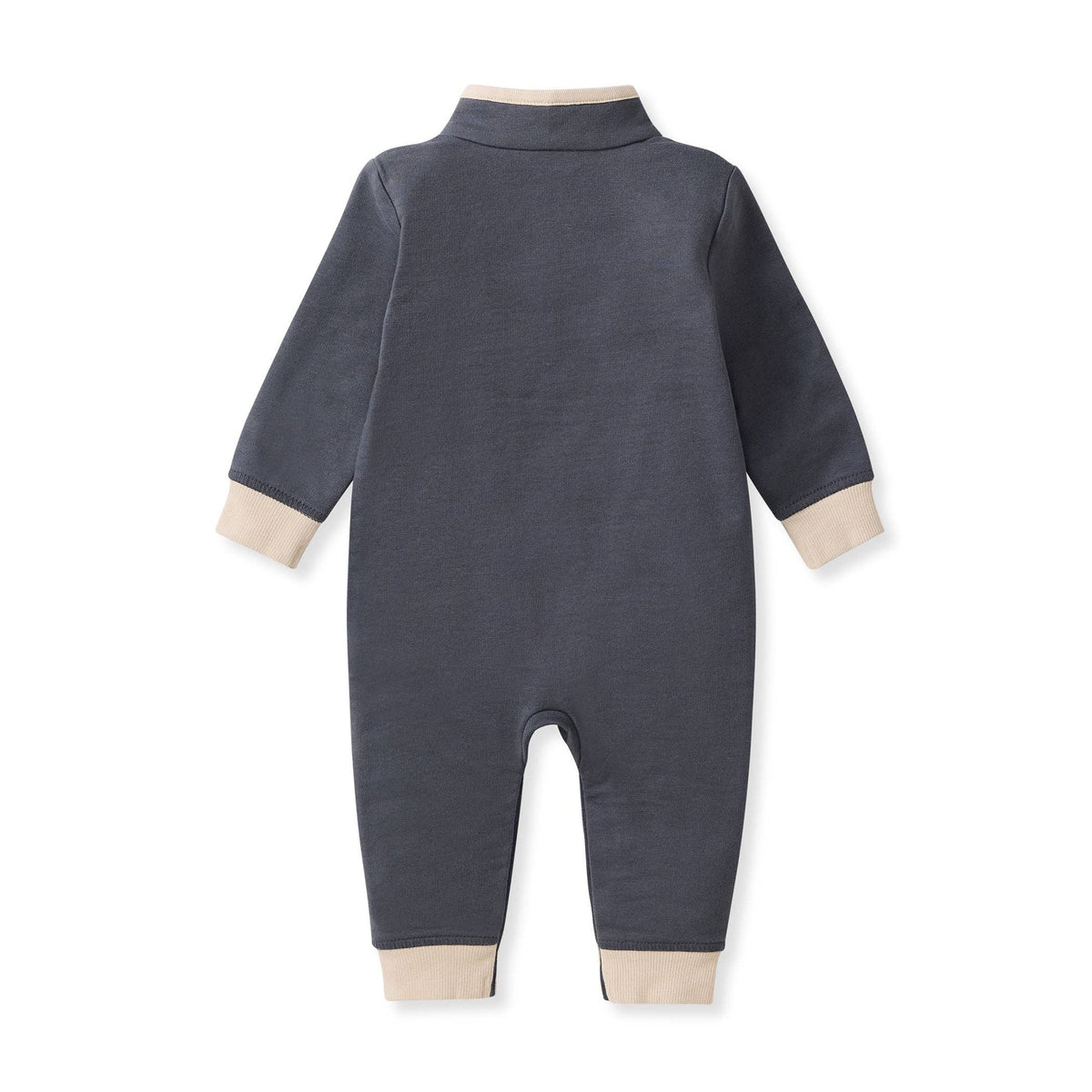 Quarter-Zip Baby Boy Jumpsuit: 6-9M
