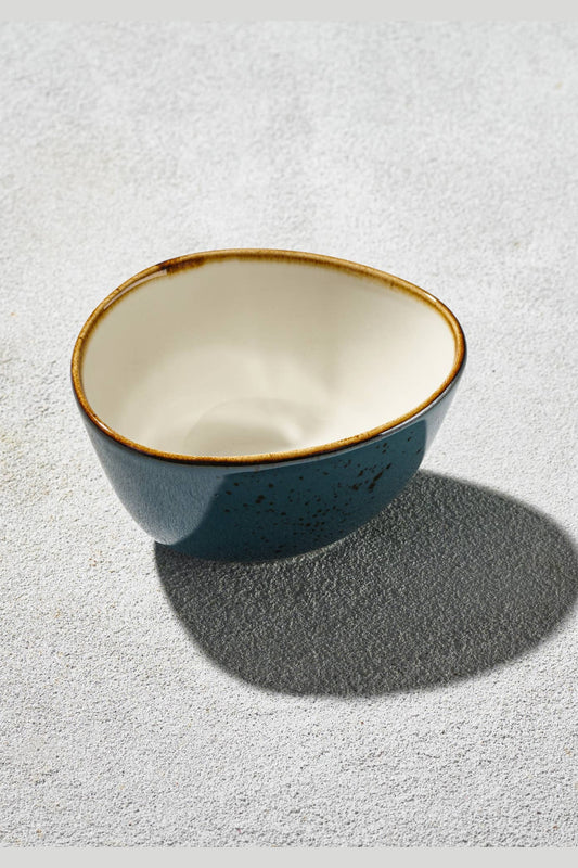 Deep Teal Terra Oval Bowl