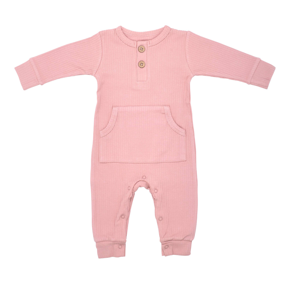 Robbins Egg Baby Ribbed Playsuit with Pockets: 12-18 Months