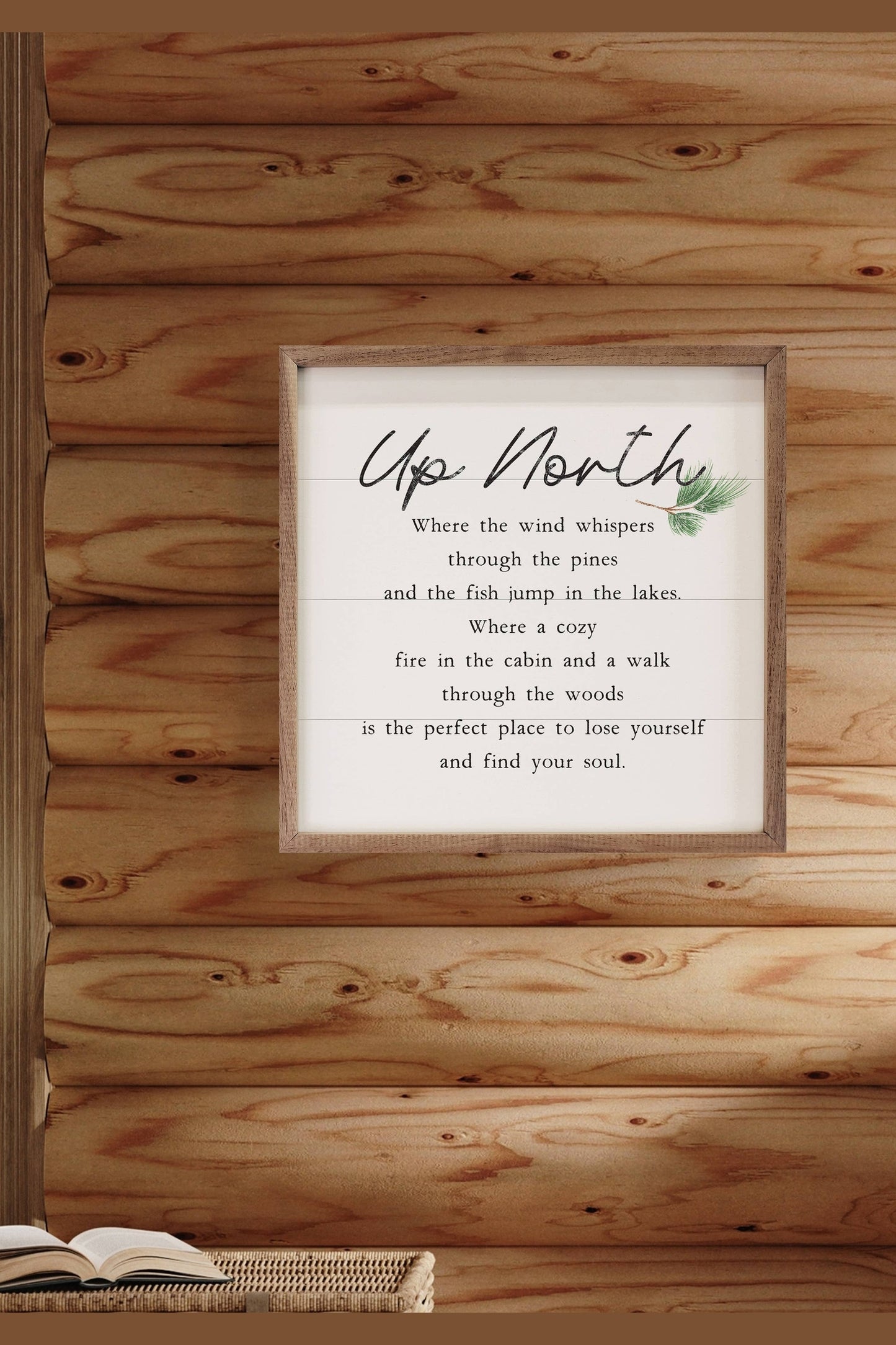 Up North Poem Print
