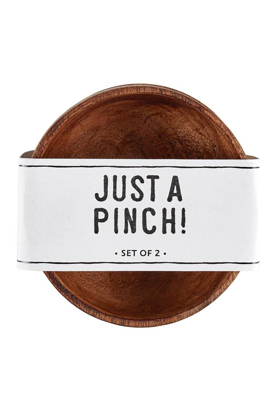 Mini Acacia Pinch Pots - Set of 2