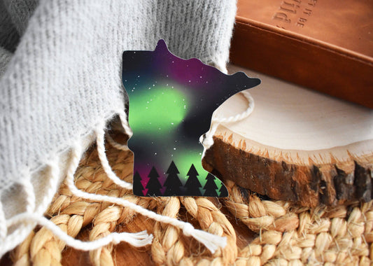 MN Northern Lights Sticker