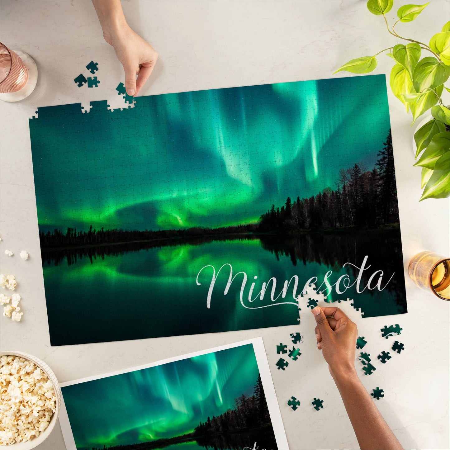 1000 Piece Northern Lights MN Puzzle