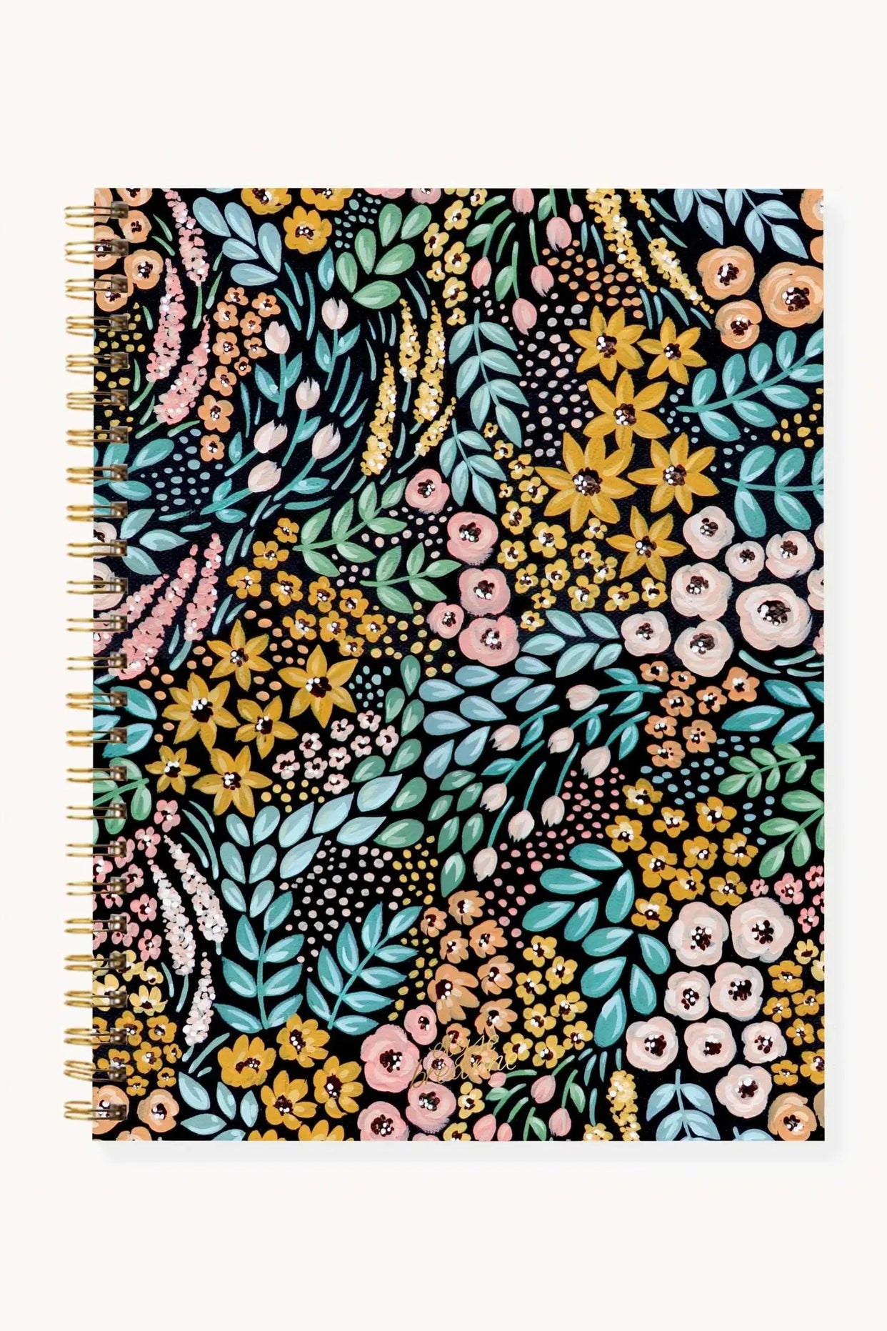 Floral Softcover Spiral Notebook: Pressed Floral