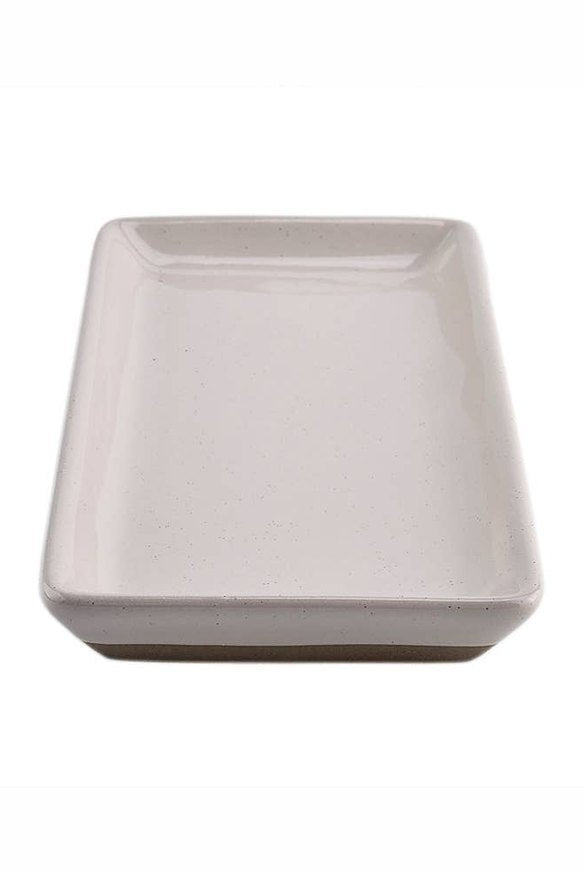 Cream Stoneware Tray