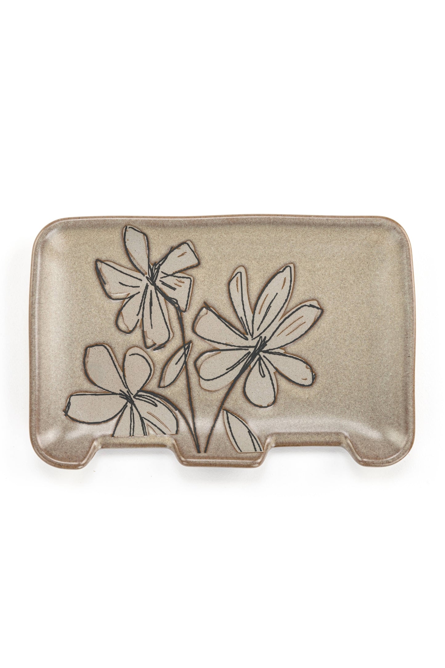 Magnolia Double Spoon Rest - 7x5in