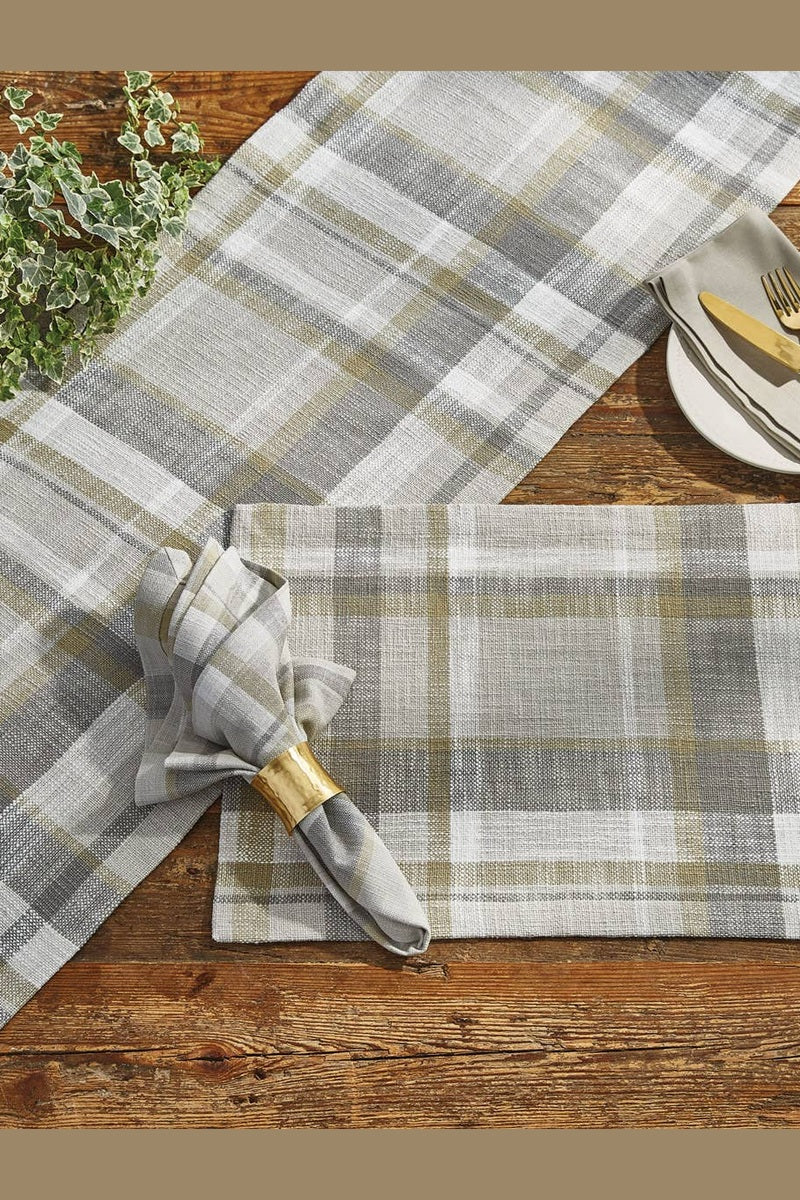 Bennet Plaid Table Runner 72" L