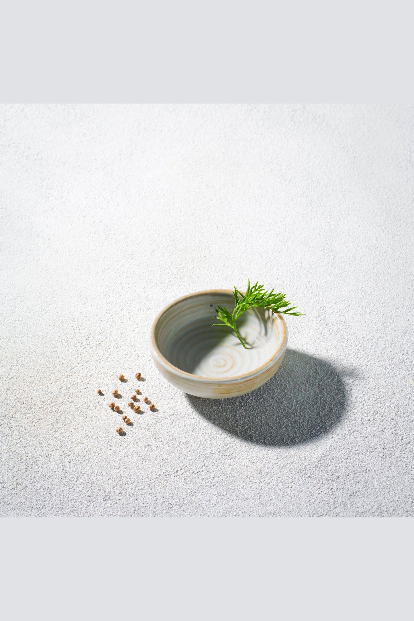 Vikko Stoneware Palm Mini Bowl Cream White Speckled Brown