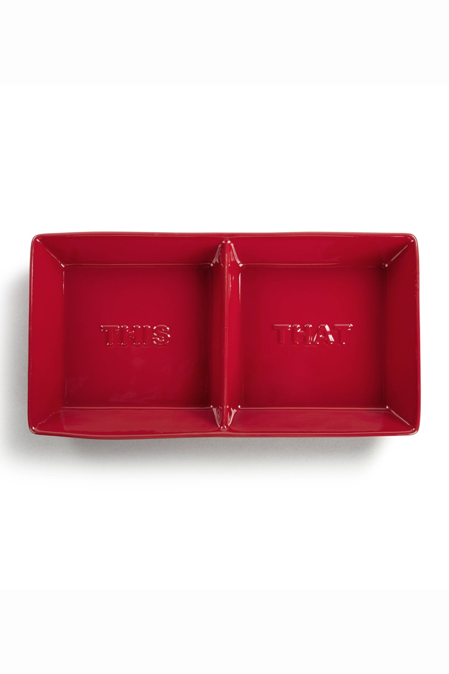 Red This That Divided Dish