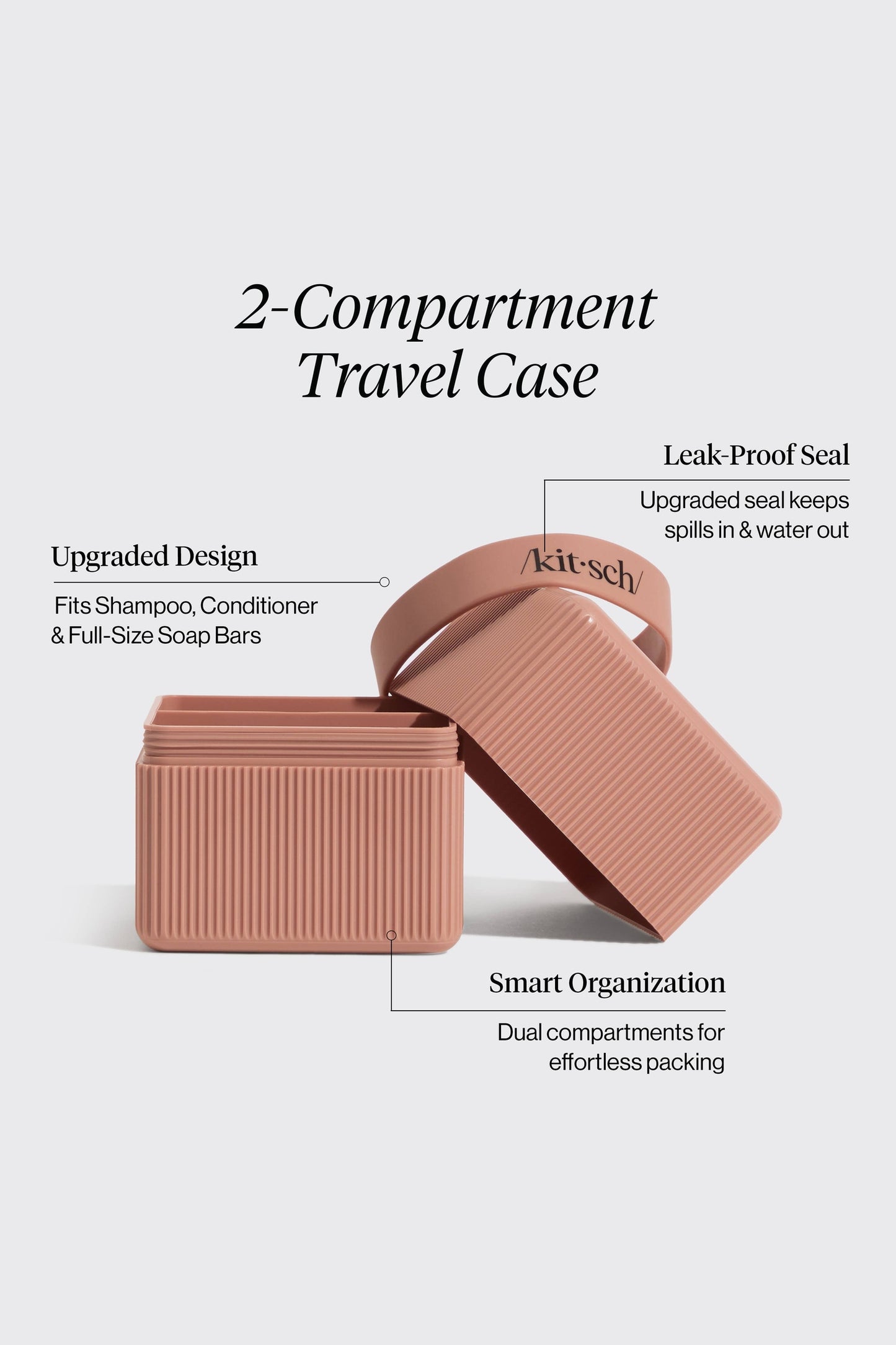 2-Compartment Travel Case