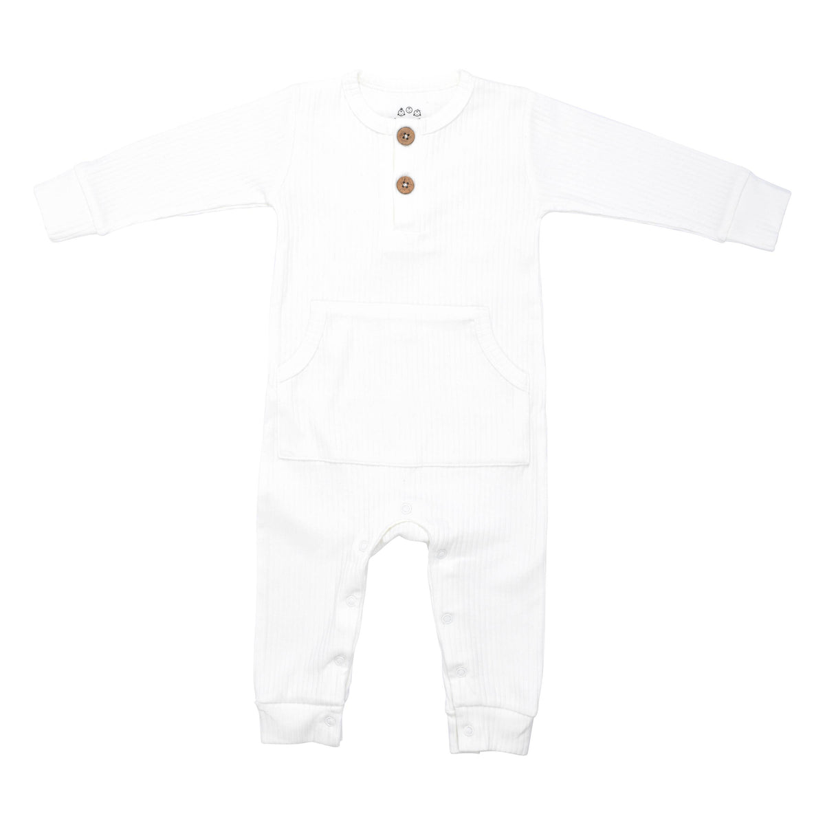 Mauve Baby Ribbed Playsuit with Pockets: 6-12 Months