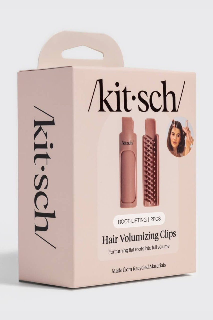 Kitsch Hair Volumizing Clip 2pc Set - Terracotta