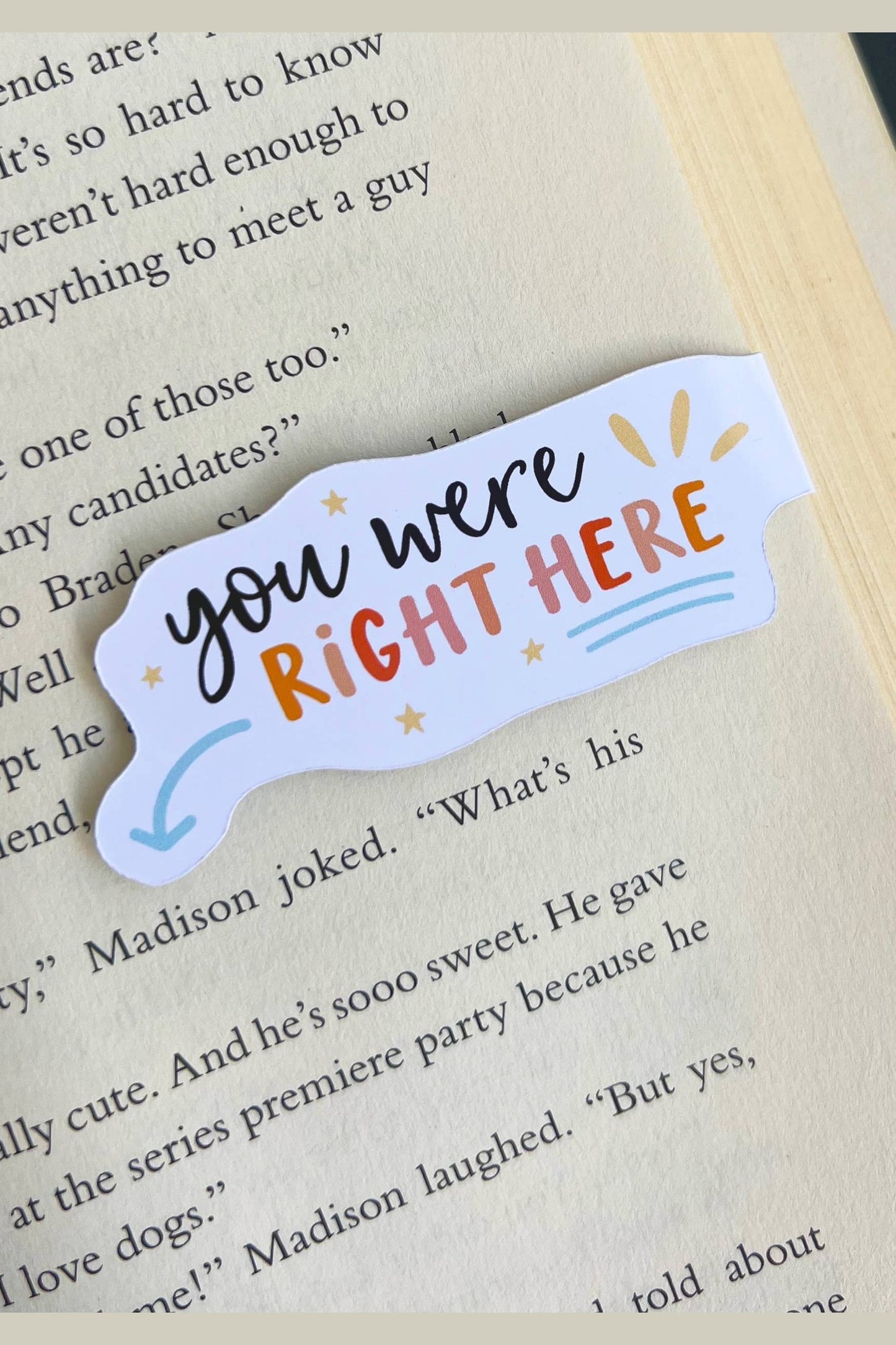 Magnetic Bookmark - You Were Here