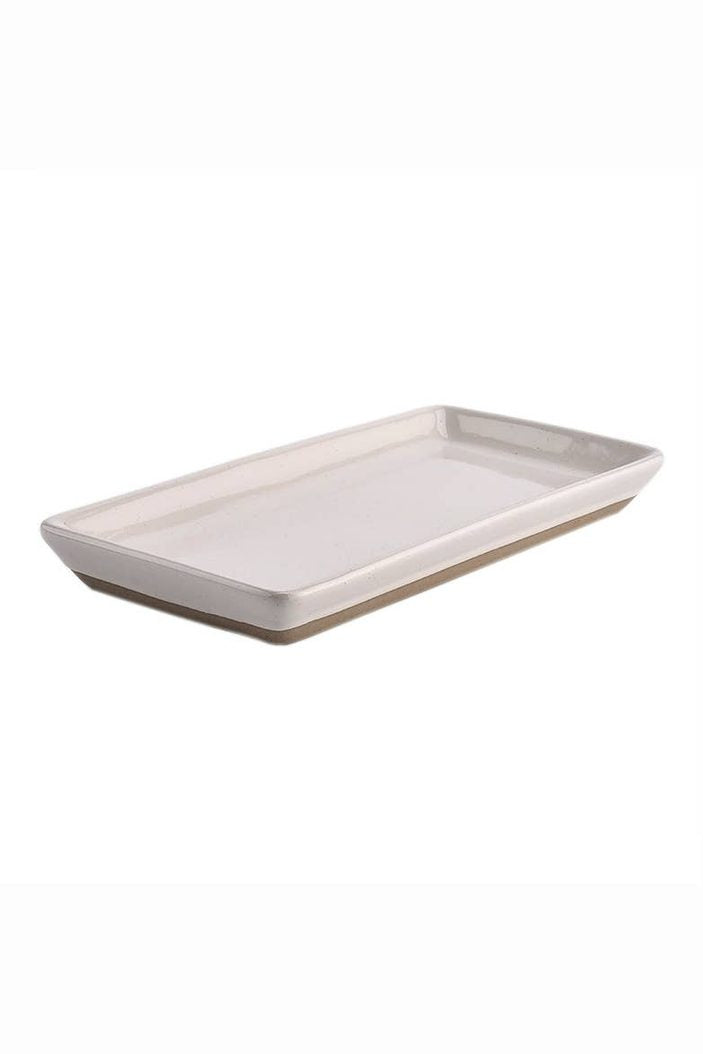 Cream Stoneware Tray