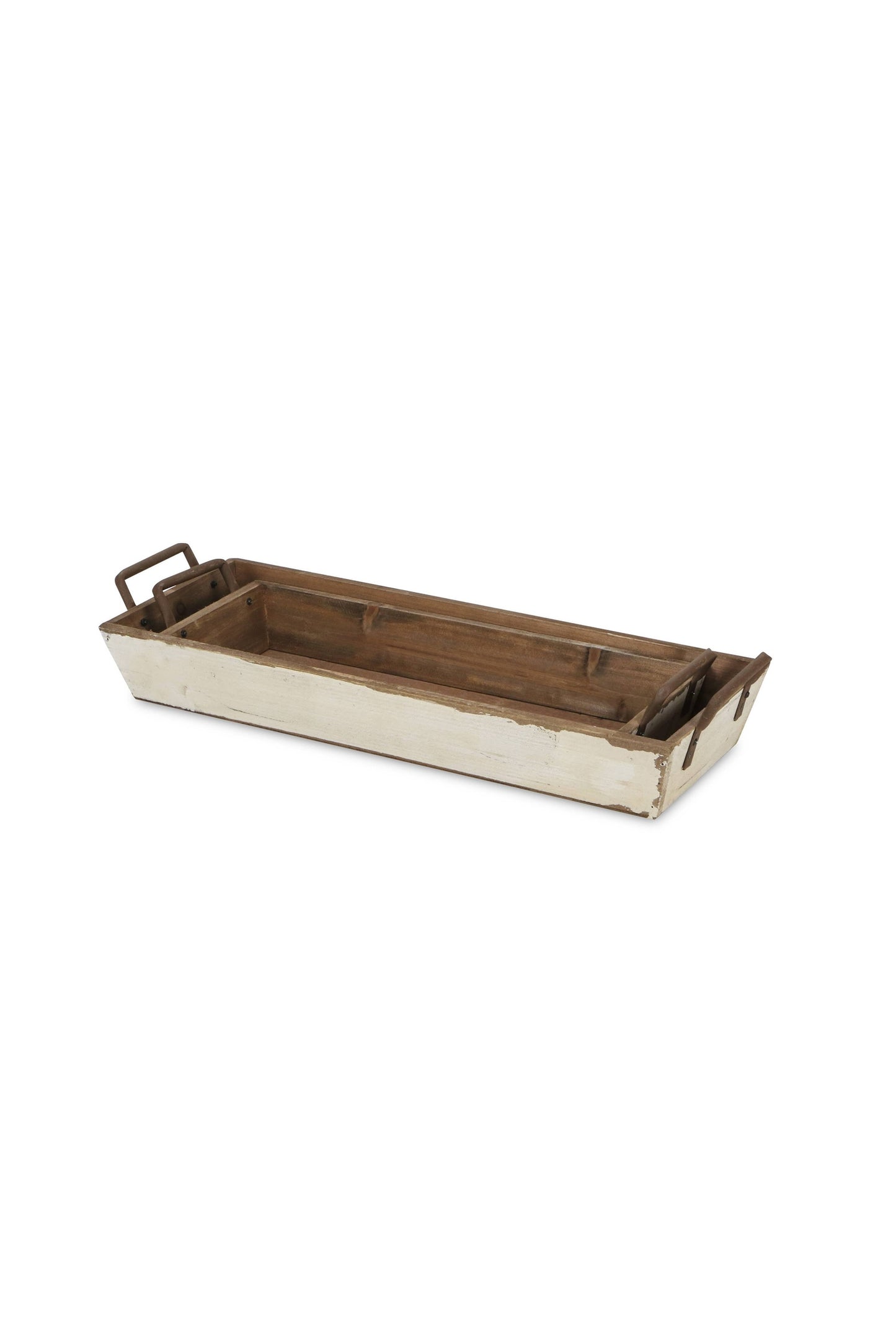 Weston Set of 2 Tapered Wood Crates
