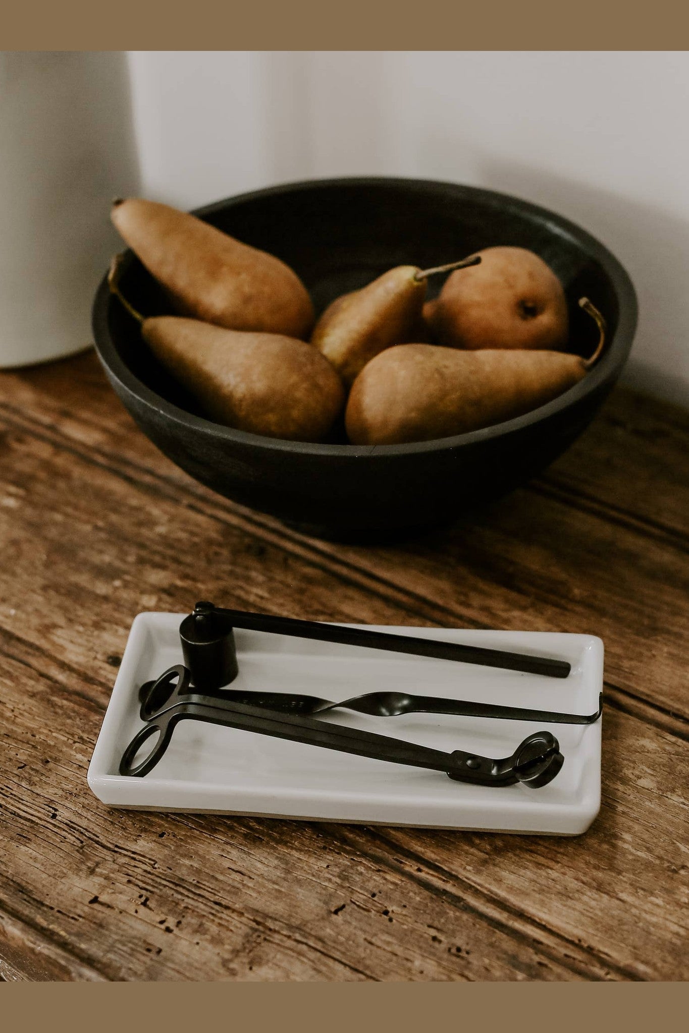 White Stoneware Tray