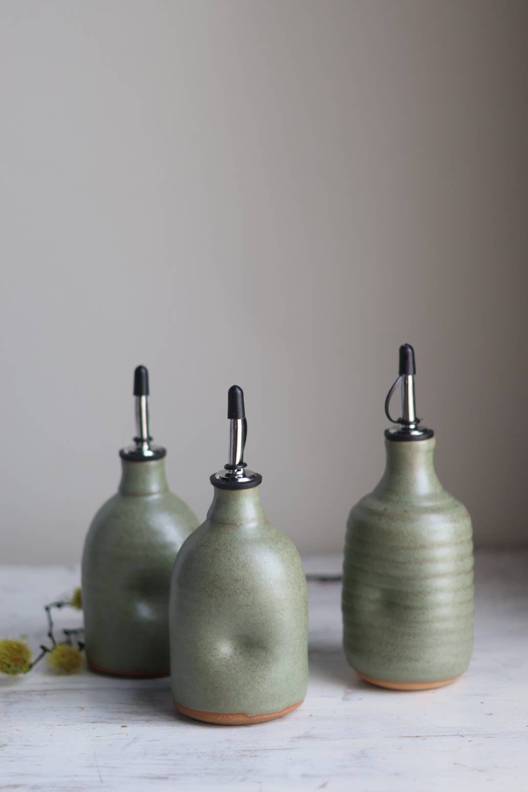 Oil Cruet in Sage Green