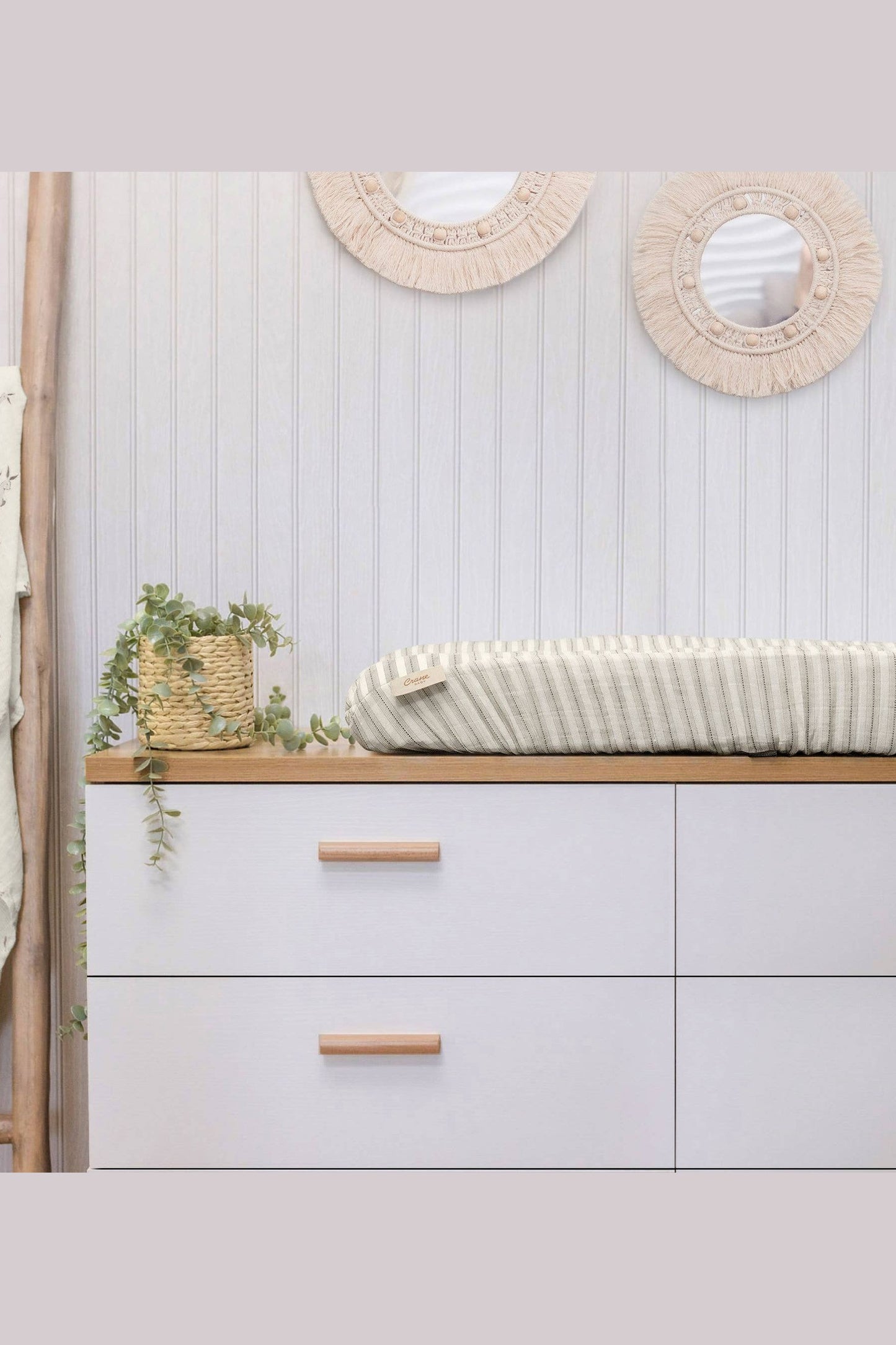 Organic Cotton Stripe Change Pad Cover