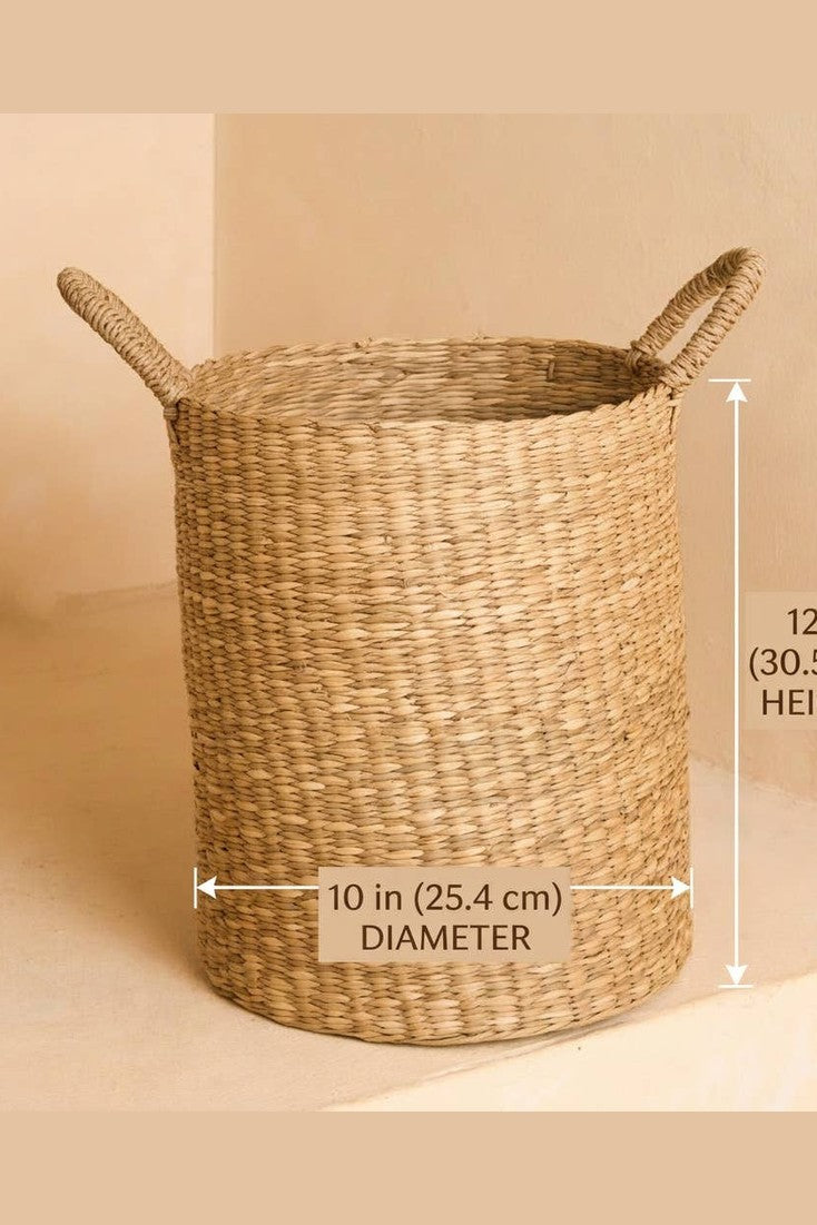 Seagrass Floor Basket with Handles