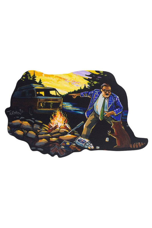 Camp Down By The River Sticker