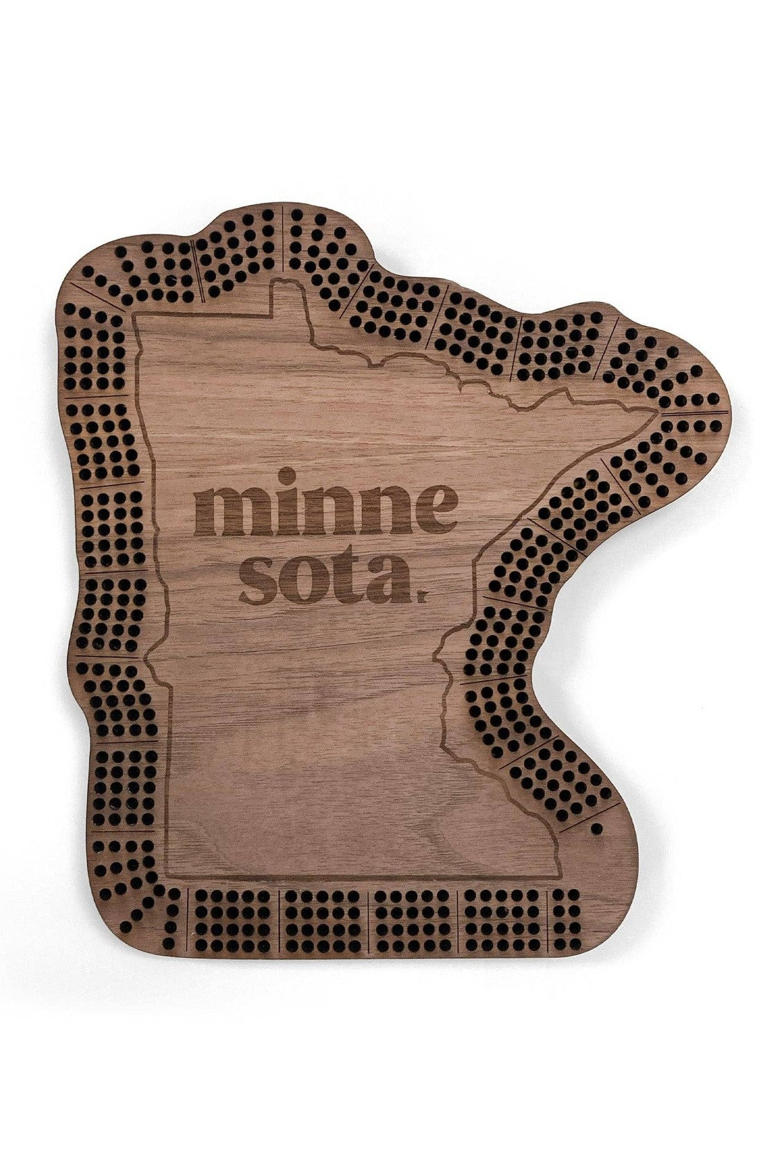 Stacked Minnesota Cribbage Board