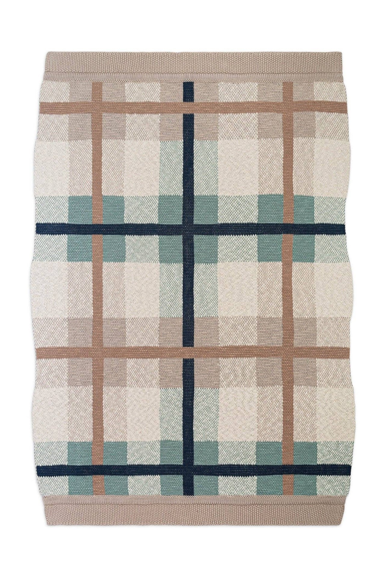 Charlie Farmhouse Knitted Plaid Blanket