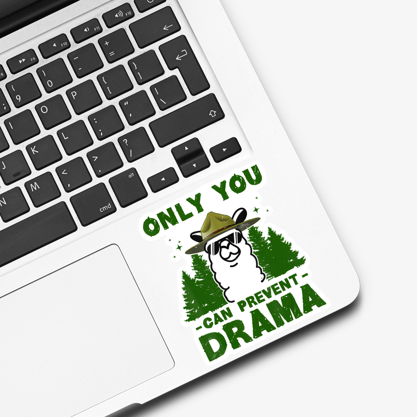 Llama Only You Can Prevent Drama Vinyl Sticker