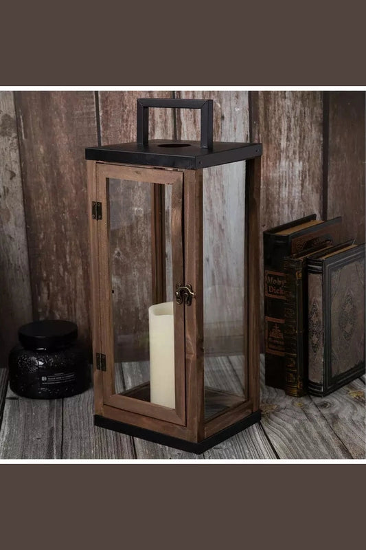 Brown Rustic Farmhouse Lantern
