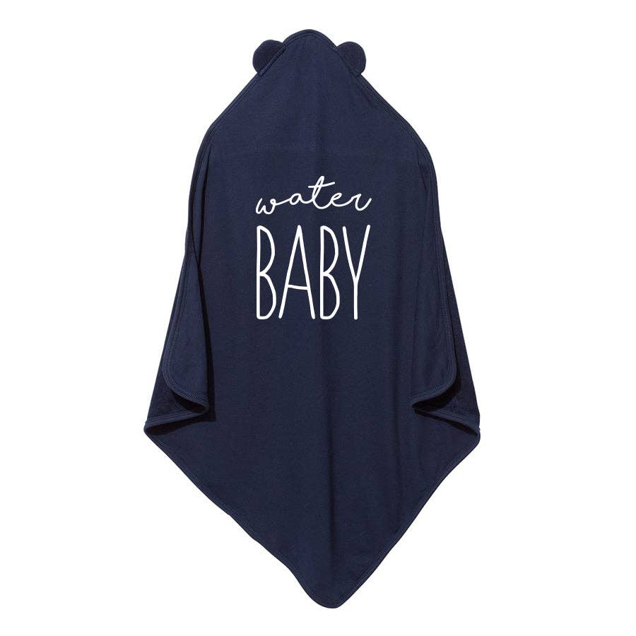Water Baby Kid's Towel - Navy